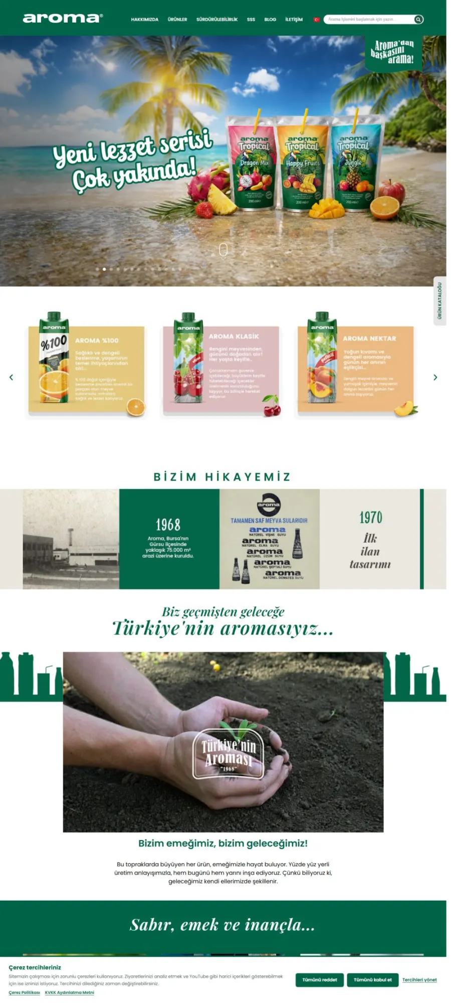 Aroma web sitesi tasarımı